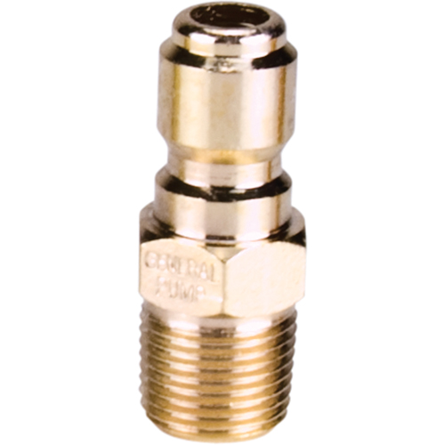 3/8" Male Plated Steel Quick Disconnect Plug Sécurité Médic