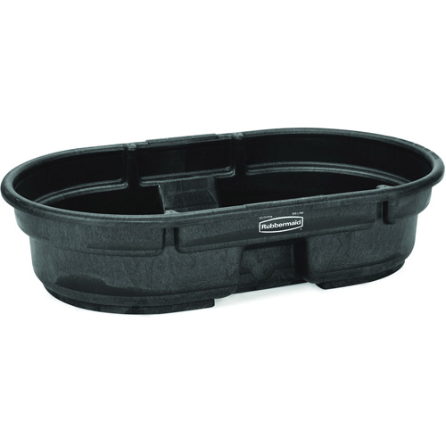 Stock Tank, 40" D x 51.6" W x 12" H, 400 lbs. Capacity, Black Sécurité Médic