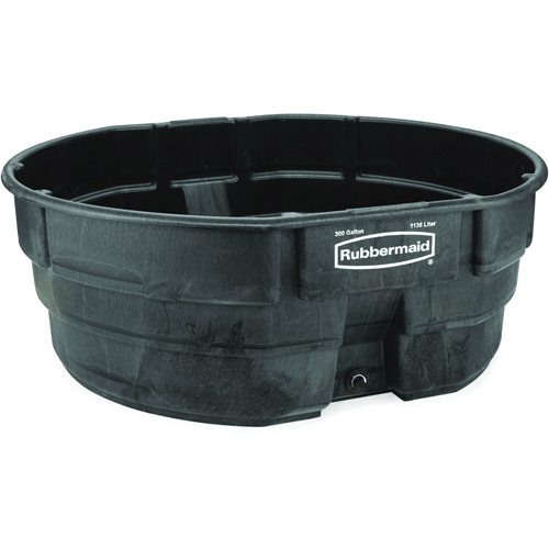 Stock Tank, 69" D x 63.25" W x 25" H, 2500 lbs. Capacity, Black Sécurité Médic