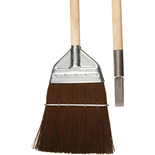 Railway & Track Broom with Chisel, Wood Handle, Polypropylene Bristles, 56" L Sécurité Médic