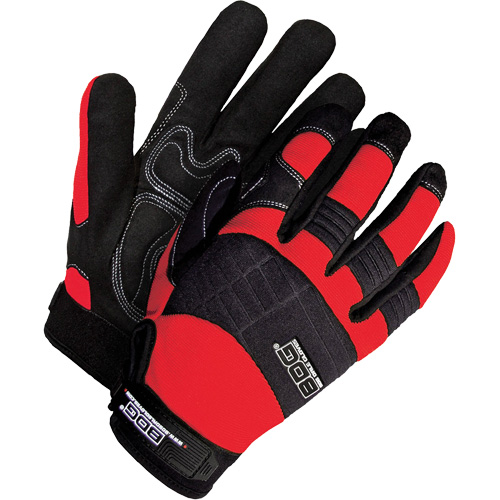 Gants performants &agrave; usage intensif avec paumes coussin&eacute;es, Taille Grand, Paume Synth&eacute;tique Sécurité Médic
