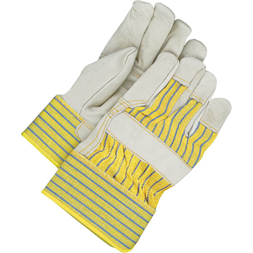 Fitters Gloves with Patch Palm, One Size, Grain Cowhide Palm, Fleece Inner Lining Sécurité Médic