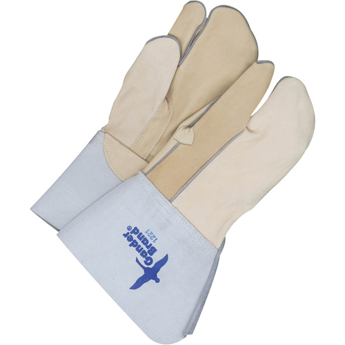 Gants &agrave; trois doigts en cuir, Cuir fleur de vache, Taille 11 Sécurité Médic