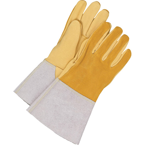 Gants pour soudeur, Cuir fleur de daim, Taille Grand Sécurité Médic