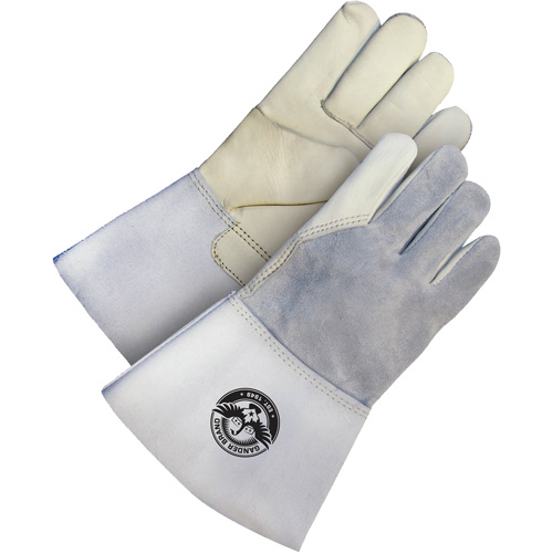 Gants de soudage en cuir fleur utilitaire Gander Brand, Cuir fleur de vache, Taille Grand Sécurité Médic