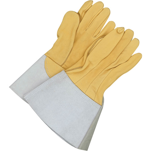 Gants de soudage &agrave; l'arc TIG en cuir de daim retourn&eacute; Gander Brand, Cuir fleur de daim, Taille 9 Sécurité Médic