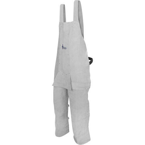 Tablier de soudage en cuir, Salopette &agrave; jambes fendues, Gris perle Sécurité Médic