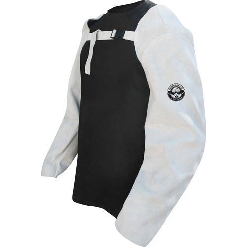 Leather Welding Sleeves, 24" L, Pearl Grey Sécurité Médic