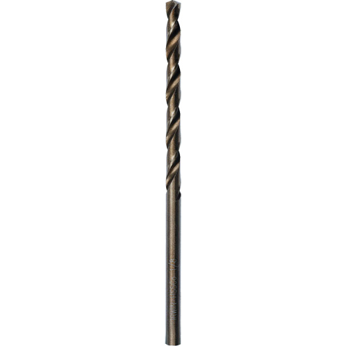 Heavy-Duty Jobber Drill Bit, High Speed Cobalt, 1/8", 2-3/4" L, 1-5/8" Flute, 135° Point Angle Sécurité Médic