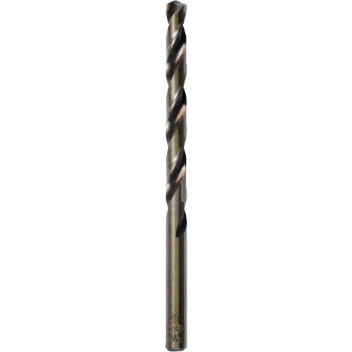Heavy-Duty Jobber Drill Bit, High Speed Cobalt, 1/4", 4" L, 3" Flute, 135° Point Angle Sécurité Médic