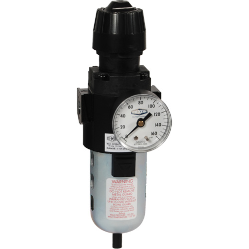 Filtre et r&eacute;gulateur compact Wilkerson, 1/2" NPT, PSI max. de 150 psi, Standard Sécurité Médic
