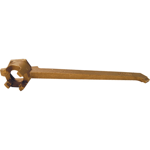 Drum Plug Wrench, 12" Handle, Bronze Sécurité Médic
