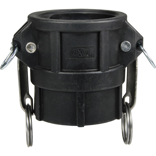 Coupleur &agrave; came et cannelure, Polypropyl&egrave;ne, Type D, 3", NPT femelle, 60 PSI Sécurité Médic