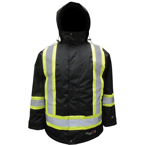 Parka isol&eacute; Journeyman, 3T-Grand, Noir Sécurité Médic