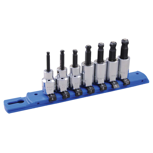 Metric Ball Nose Socket Set, 7 Pcs Sécurité Médic