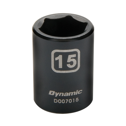 Metric Socket, Impact, 12 mm, 3/8" Drive, 6 Points Sécurité Médic