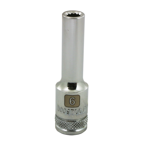 Metric Socket, 6 mm, 3/8" Drive, 12 Points, Deep Sécurité Médic