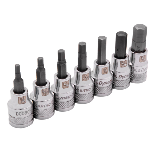 Standard SAE Socket Set, 7 Pcs Sécurité Médic