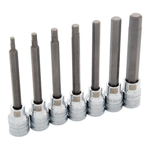 Long SAE Socket Set, 7 Pcs Sécurité Médic