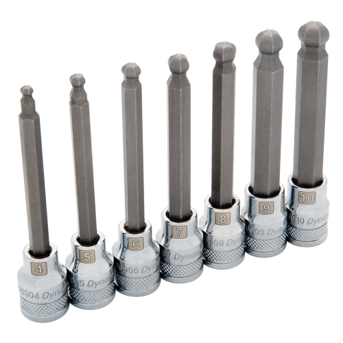 Long Metric Ball Nose Socket Set, 7 Pcs Sécurité Médic