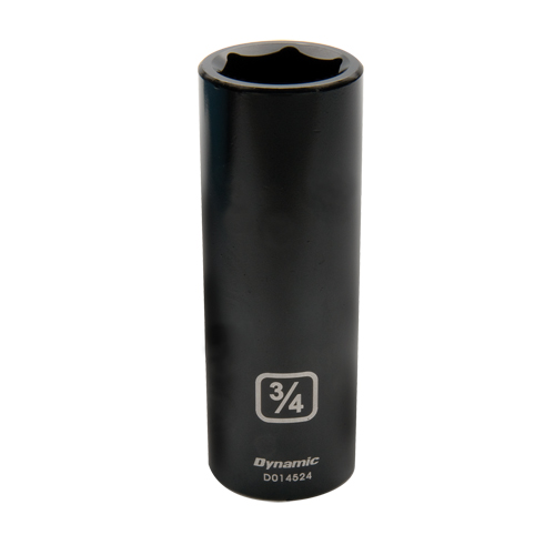 SAE Socket, Impact, 3/8", 1/2" Drive, 6 Points, Deep Sécurité Médic