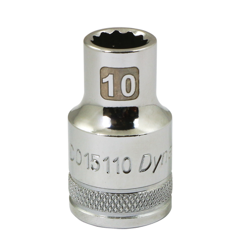 Metric Socket, 10 mm, 1/2" Drive, 12 Points Sécurité Médic
