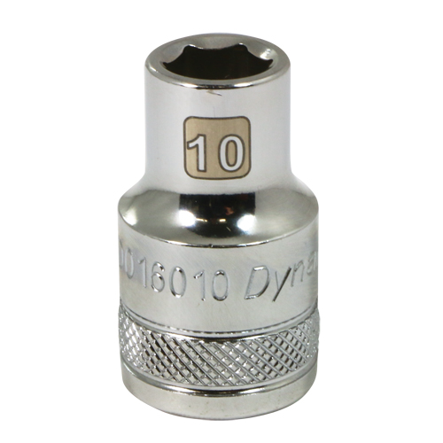 Metric Socket, 10 mm, 1/2" Drive, 6 Points Sécurité Médic