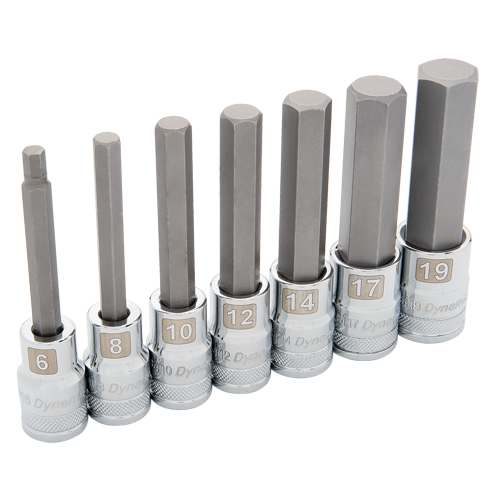 Long Metric Socket Set, 7 Pcs Sécurité Médic