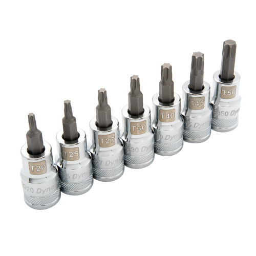 Standard Length Socket Set, Torx&reg;, 1/2" Drive, 7 Pcs Sécurité Médic