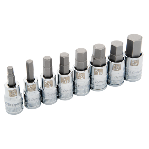 Standard SAE Socket Set, 8 Pcs Sécurité Médic