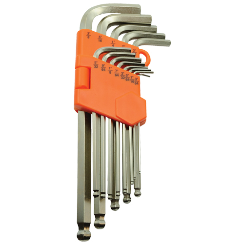 Ball End Hex Key Set, 13 Pcs., Imperial Sécurité Médic