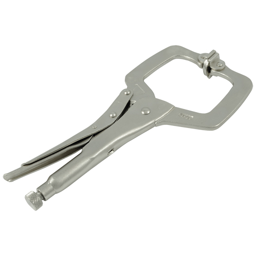 Locking Clamp Pliers with Swivel Pads, 6" Length, C-Clamp Sécurité Médic