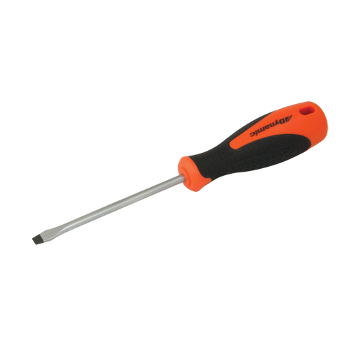 Slotted Screwdriver, 3/16" Tip, Round, 8" L, Cushion Grip Handle Sécurité Médic