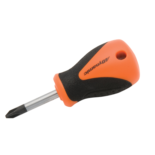 Philips Stubby Screwdriver, #2, 3-4/5" L, Cushion Grip Handle Sécurité Médic