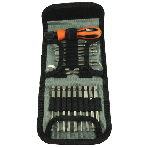 Multibit Screwdriver, 6-1/2" L, Cushion Grip Handle Sécurité Médic