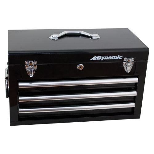 Hand Tool Box with Drawers, 10" D x 20" W x 12" H, Black Sécurité Médic