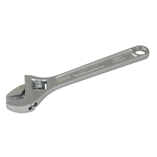 Adjustable Wrench, 12" L, 1-1/2" Max Width, Chrome Sécurité Médic