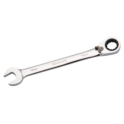 Reversible Combination Ratcheting Wrench, 12 Point, 8mm, Chrome Finish Sécurité Médic