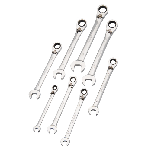 Reversible Wrench Set, Combination, 8 Pieces, Imperial Sécurité Médic