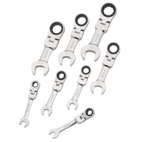 Stubby Wrench Set, Combination, 8 Pieces, Imperial Sécurité Médic