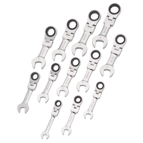 Stubby Wrench Set, Combination, 12 Pieces, Metric Sécurité Médic
