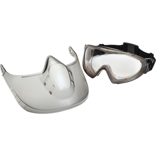 Capstone&reg; Shield Safety Goggles with Removable Faceshield, Clear Lens, Anti-Fog, Direct/Closed Vent Sécurité Médic