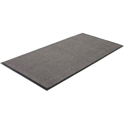 Tapis Poly-Tuft, Essuie-pieds, 4' x 6' x 5/16", Charbon Sécurité Médic