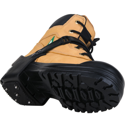 Heelstop Ice Cleats, Tungsten Carbide, Stud Traction, Large Sécurité Médic