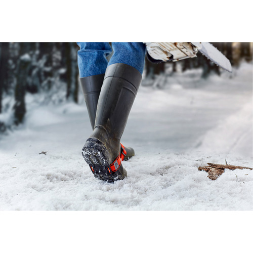 Mid-Sole Ice Cleats, Tungsten Carbide, Stud Traction, One Size Sécurité Médic