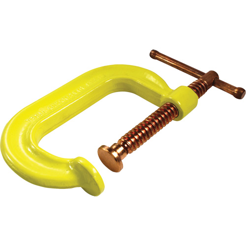 Regular-Duty Deep Throat C-Clamp, 2" (51 mm) Capacity, 2-1/8" (54 mm) Throat Depth Sécurité Médic