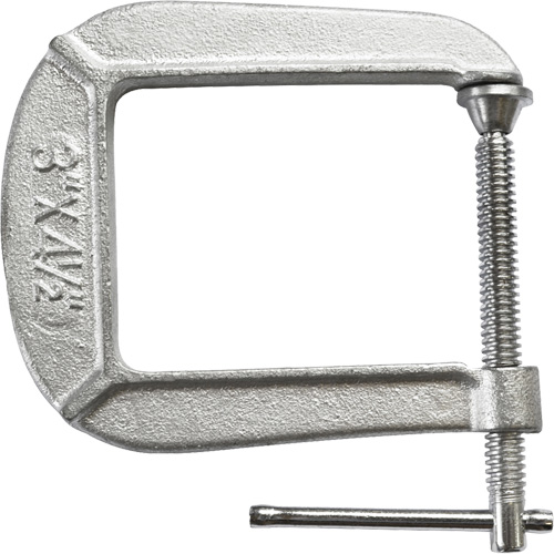 Light-Duty C-Clamp, 3" (76 mm) Capacity, 4-1/2" (114 mm) Throat Depth Sécurité Médic