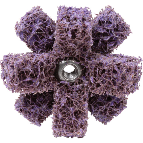 Croix de lustrage BF-XB Scotch-Brite, 1-1/2" dia., Grain Moyen, Oxyde d'aluminium Sécurité Médic