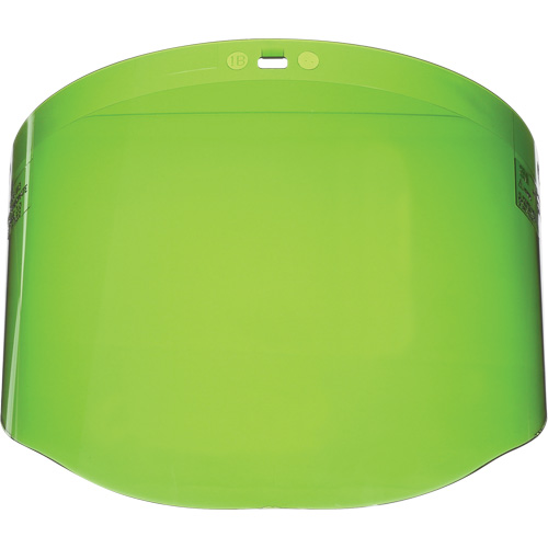 &eacute;cran facial, Polycarbonate, Teinte Vert Sécurité Médic