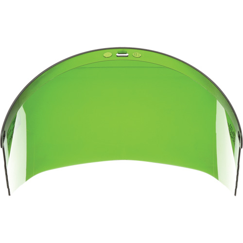 &eacute;cran facial, Polycarbonate, Teinte Vert Sécurité Médic